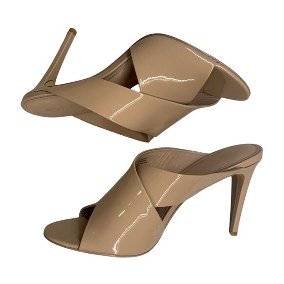 Rachel Zoe Lauren Sandal Nude Womens Size 9.5 Slip On Heels - Picture 2 of 11